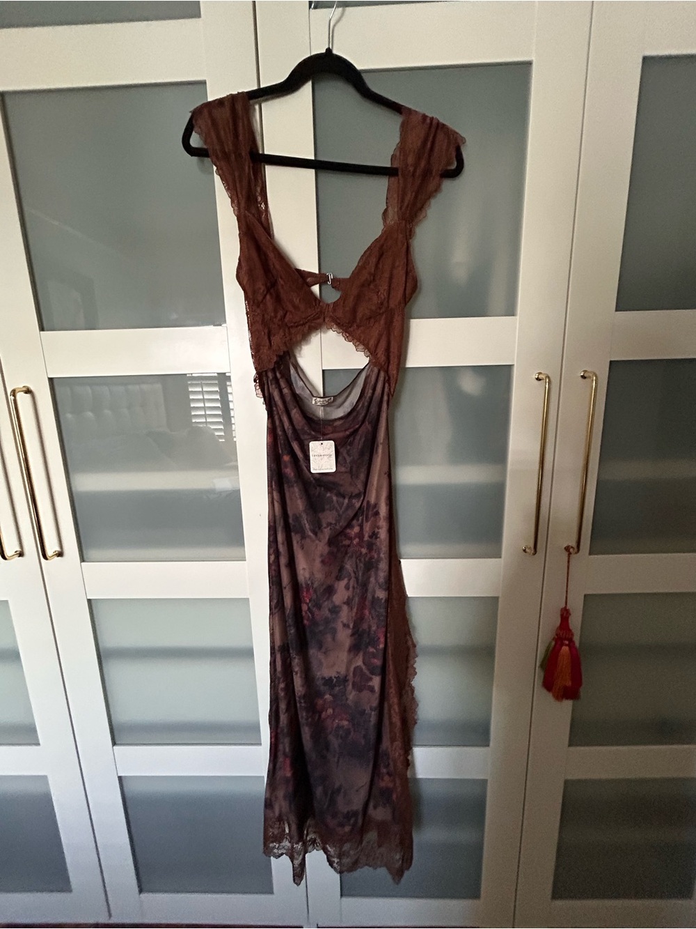 Free People Suddenly Fine Maxi Dress — Brown Floral - Picture 3 of 6
